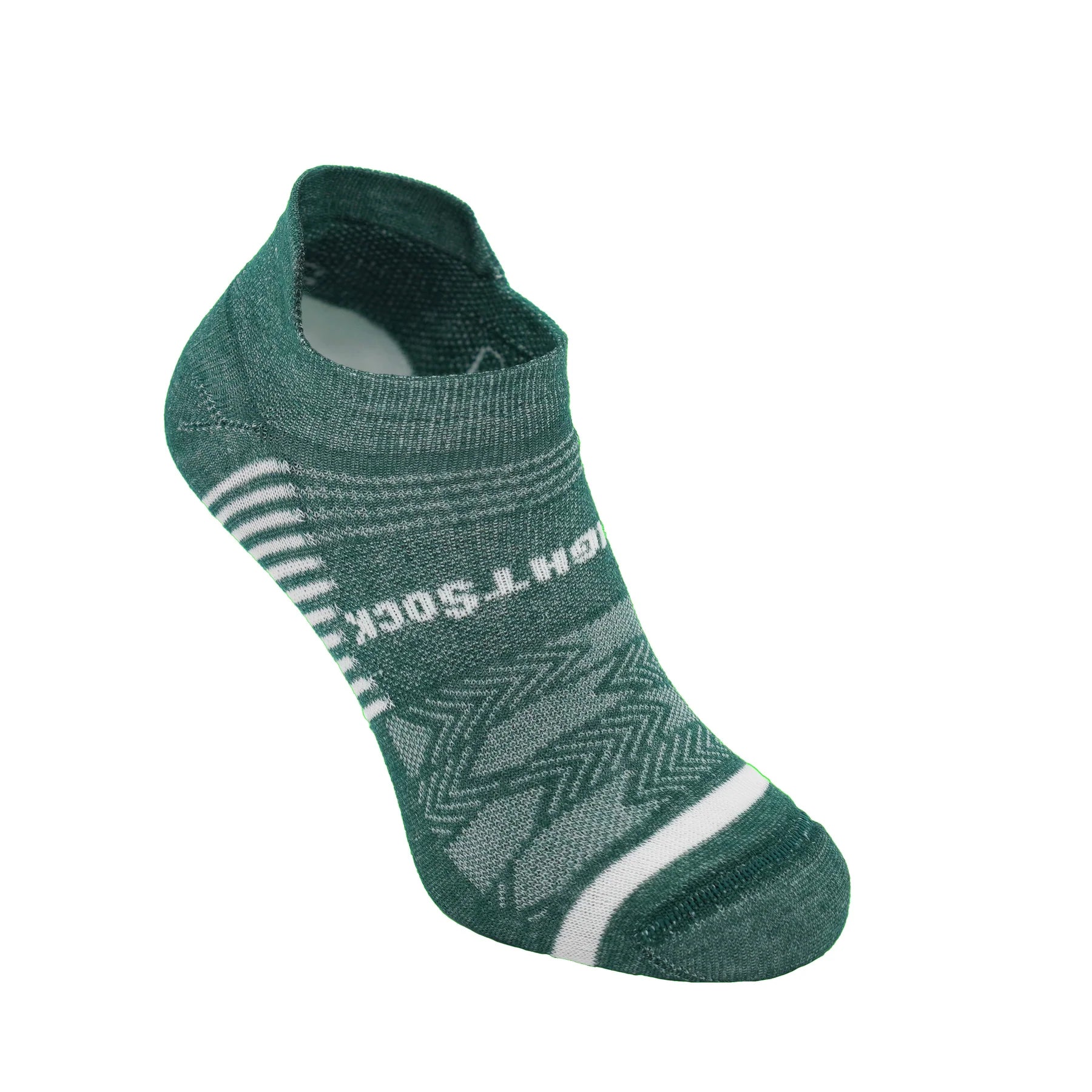 Wrightsock Coolmesh II Tab Sock - Forest Green / White