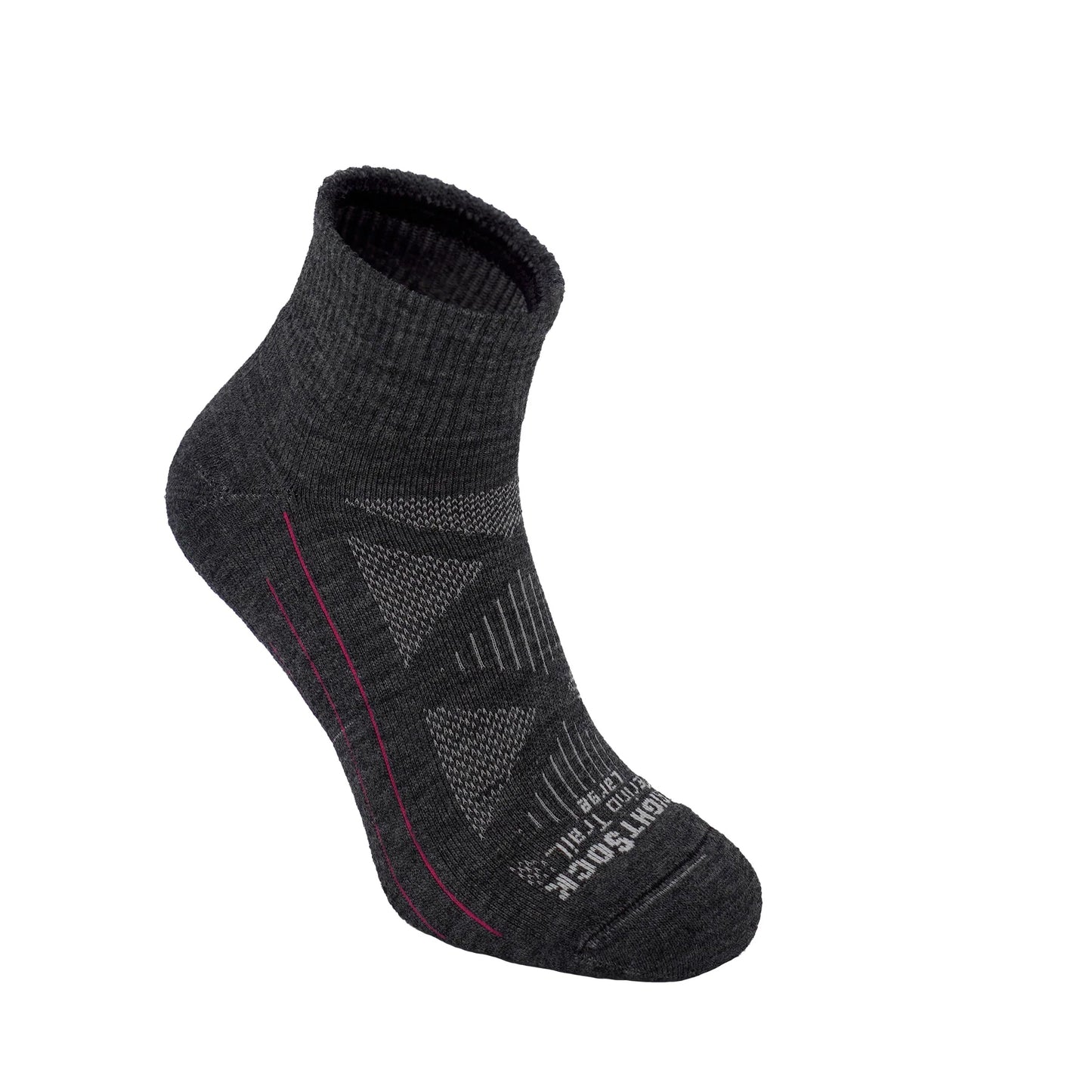 Merino Trail - Single Layer Quarter Socks - White