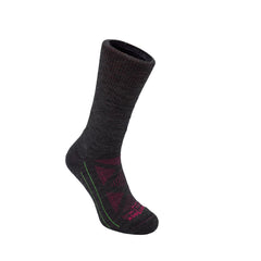 Merino Trail - Single Layer Crew Socks - Fuchsia