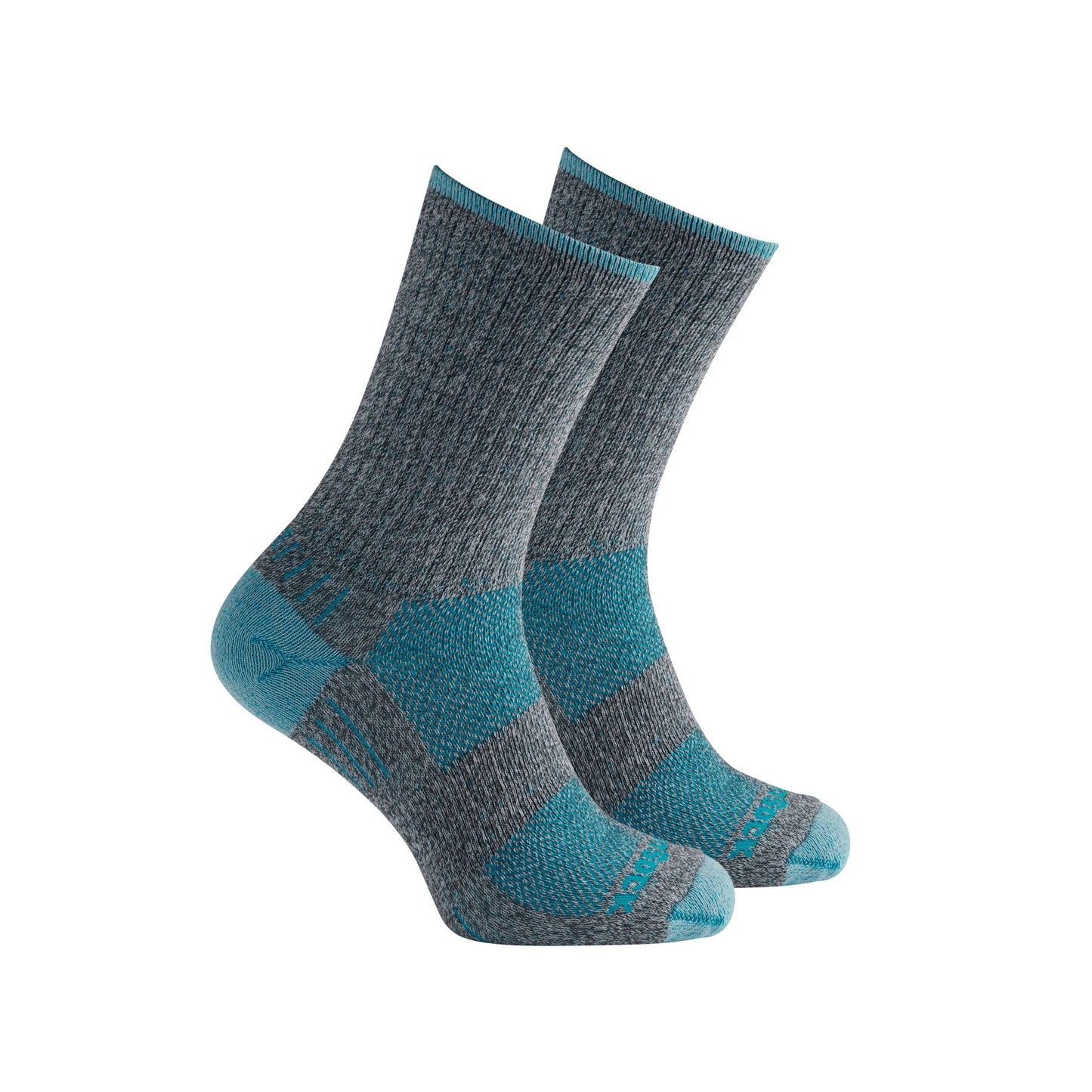 Silver Escape - Crew Socks - Ash Twist/Turquoise